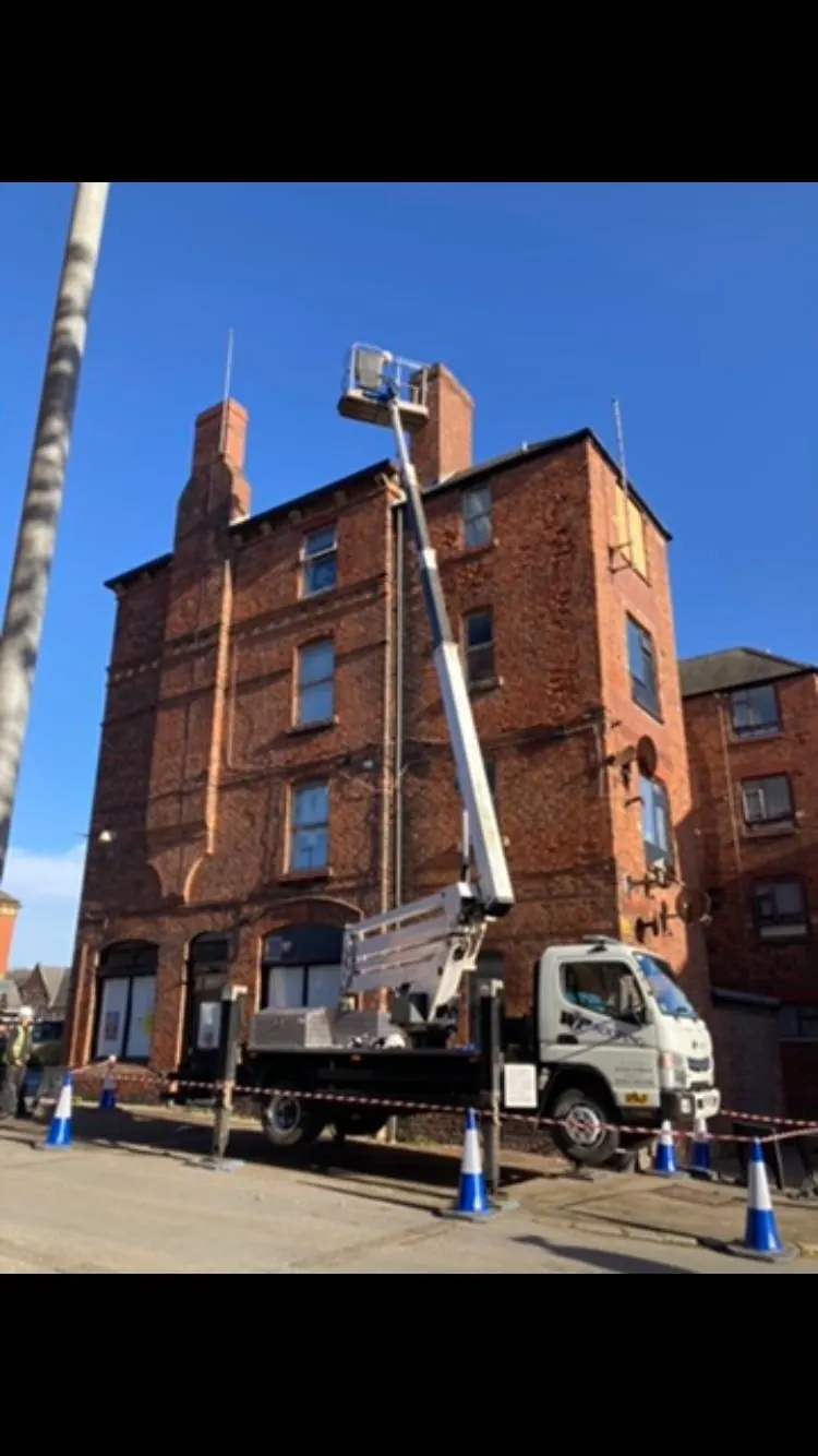 WP Roofing team working at heights project in Cumbria